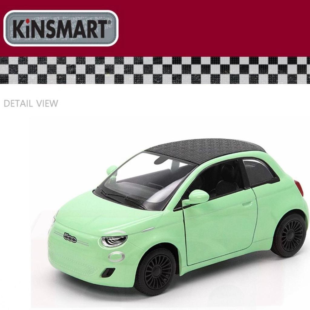 [Kinsmart] Fiat 500E Pastel Pink/Mint/Bule/Ivory Die-Cast Model Car