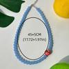 Layered Fruit Bead Necklace Stackable Retro Necklace Bohemian Colorful Choker  Beach