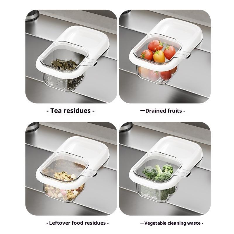 Kitchen Sink Drain Basket Sink Separation Leftovers Tea Residues Filter Basket Drain Shelf