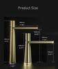 White Bathroom Sink Faucet Brush Gold Cold Hot WashBasin Vessel Mixer Tap Single Handle Brass Matt Black Luxury