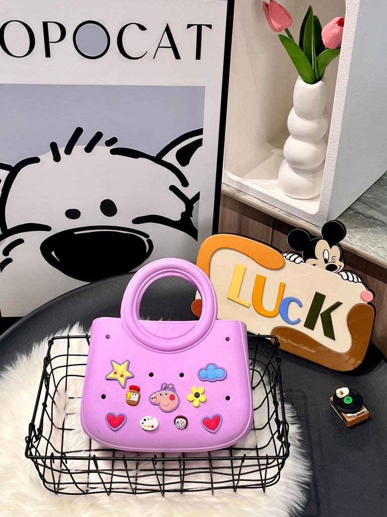 EVA Ultraleichte DIY Lochhandtasche - Trendige Strandtasche für Damen