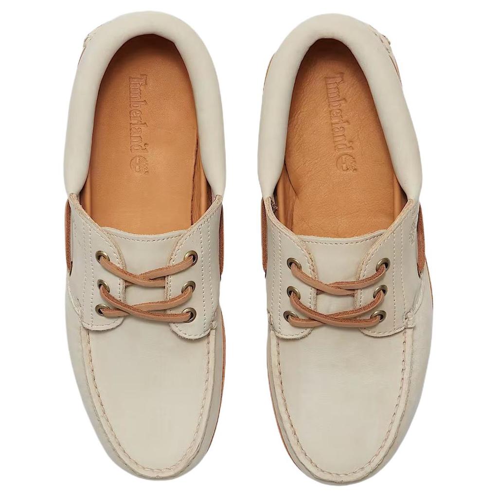 Timberland Lake House Versatile Comfortable Boat Shoes Men Shoes Beige TB0A2PDQEN7
