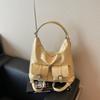 Multi Pocket Solid Color Handbag Single Shoulder Underarm Bag Backpack Fashion