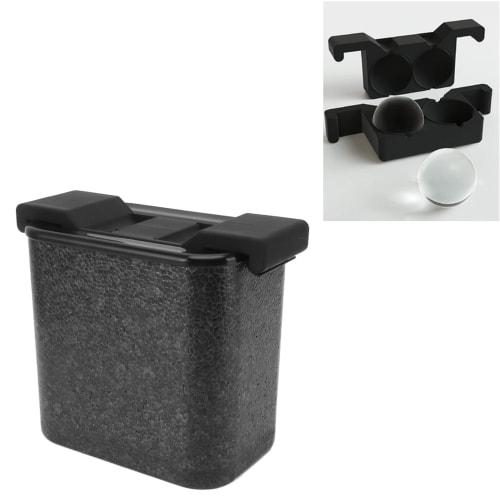 Ice Ball Maker Mold, Easy Release, Perfect Clarity, Whiskey Ice Ball Maker, 2 Holes (Round)