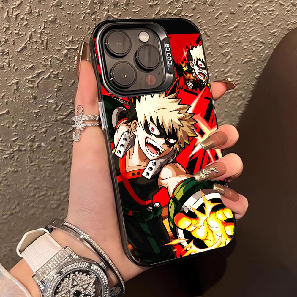 My Hero Academia Bakugo Phone Case for iPhone 17 16 15 14 13 12 11 X XR XS 8 7 Pro Max Plus Translucent Colour Protective Cover