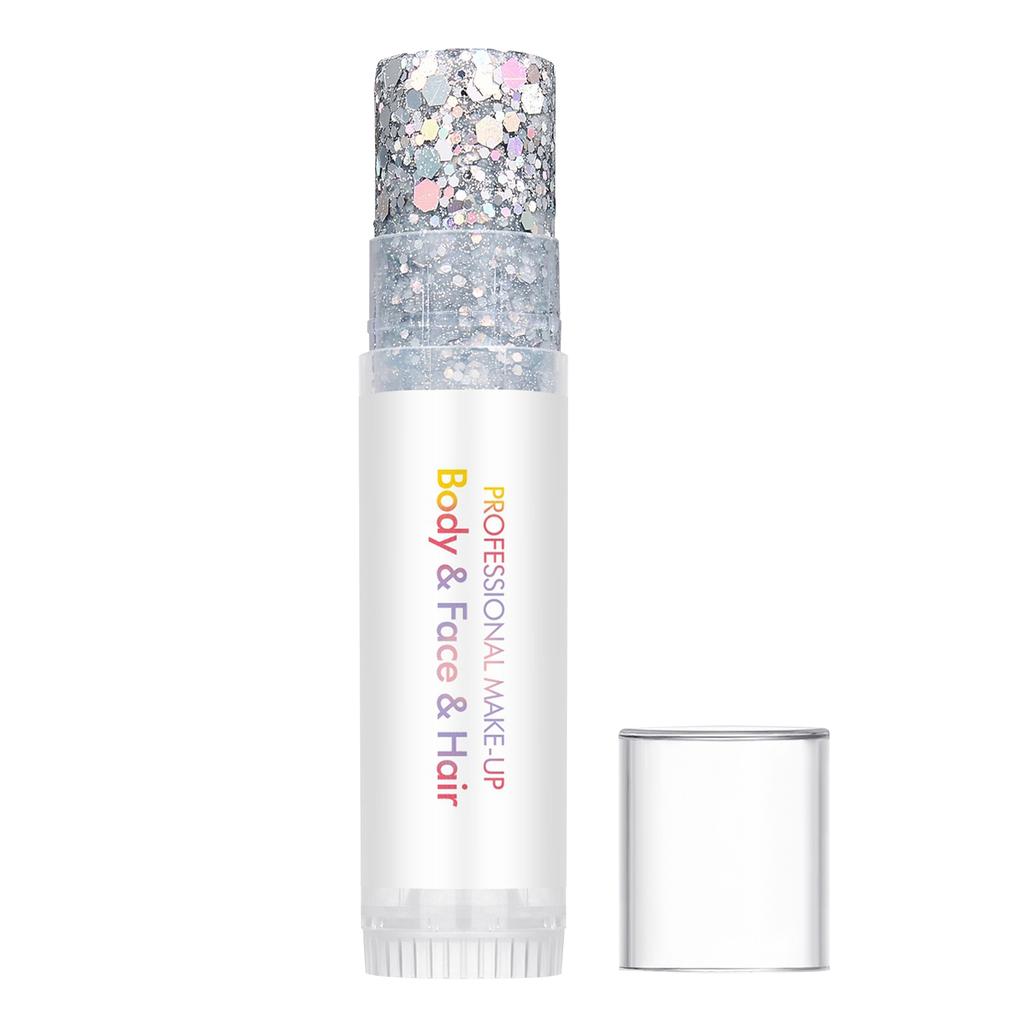 Stick Glitter Corpo, Pittura Facciale, Gel Paillettes, Trucco Sirena, Carnevale Festival Musicale, Capelli, Ombretto, Trucco.