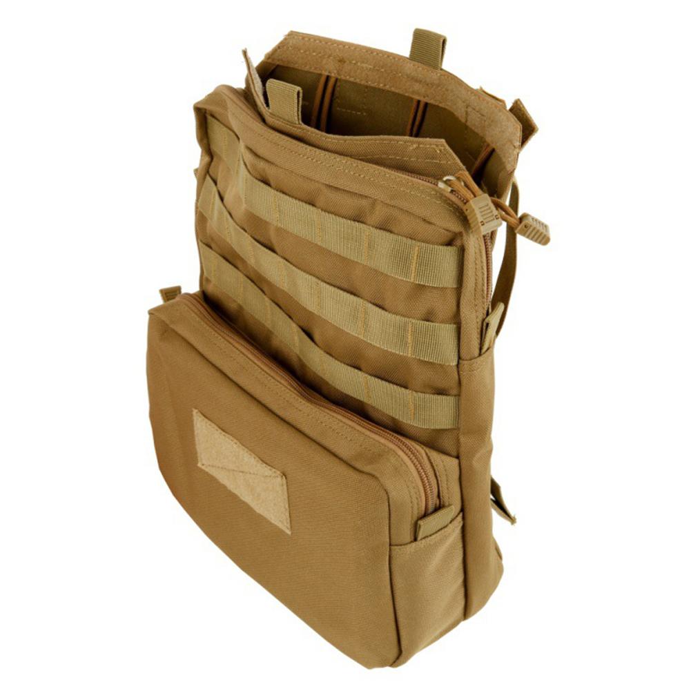 

Combat Hydration Pouch 1000D Nylon Oxford Army EDC Pack Waterproof Modular Webbing for Hiking Camping for Hunting Backpacking темного кольору хакі