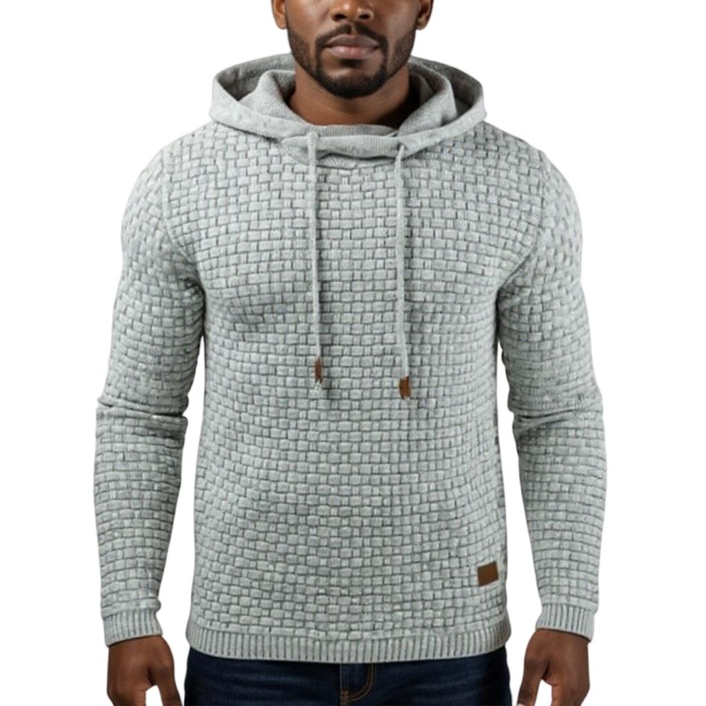 Men's Hooded Sweatshirt, Contrasting Color Sweatshirt, Sports  Zipper Casual Jacket