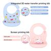 Babero de silicona para bebé, Baberos impermeables con forma de plátano para Saliva, delantales comestibles suaves para alimentación de recién nacidos con dibujos animados, bufanda para eructar ajustable para bebé