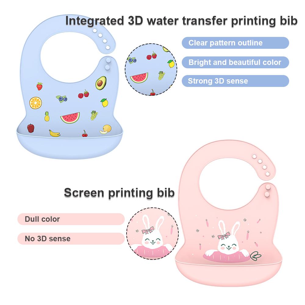 Babero de silicona para bebé, Baberos impermeables con forma de plátano para Saliva, delantales comestibles suaves para alimentación de recién nacidos con dibujos animados, bufanda para eructar ajustable para bebé