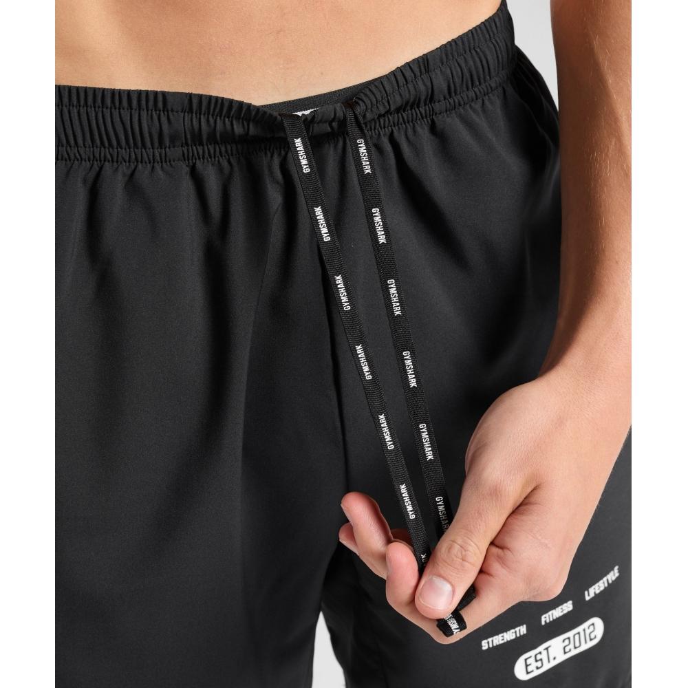 Gymshark Fitness Graphic Shorts Black A1c4n Bb2j