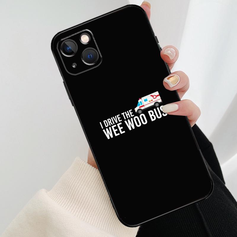 Wee Woo Ambulance Phone Case For iPhone 17 Pro Max 14 13 12 11 15 16 Pro Max Mini 16 15 Plus 16e 17 Air Cover