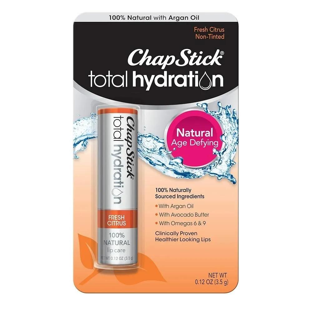 ChapStick Total Hydration 3.5g 1 Pack Fresh Citrus ChapStick Total Hydration (Fresh Citrus Flavor)
