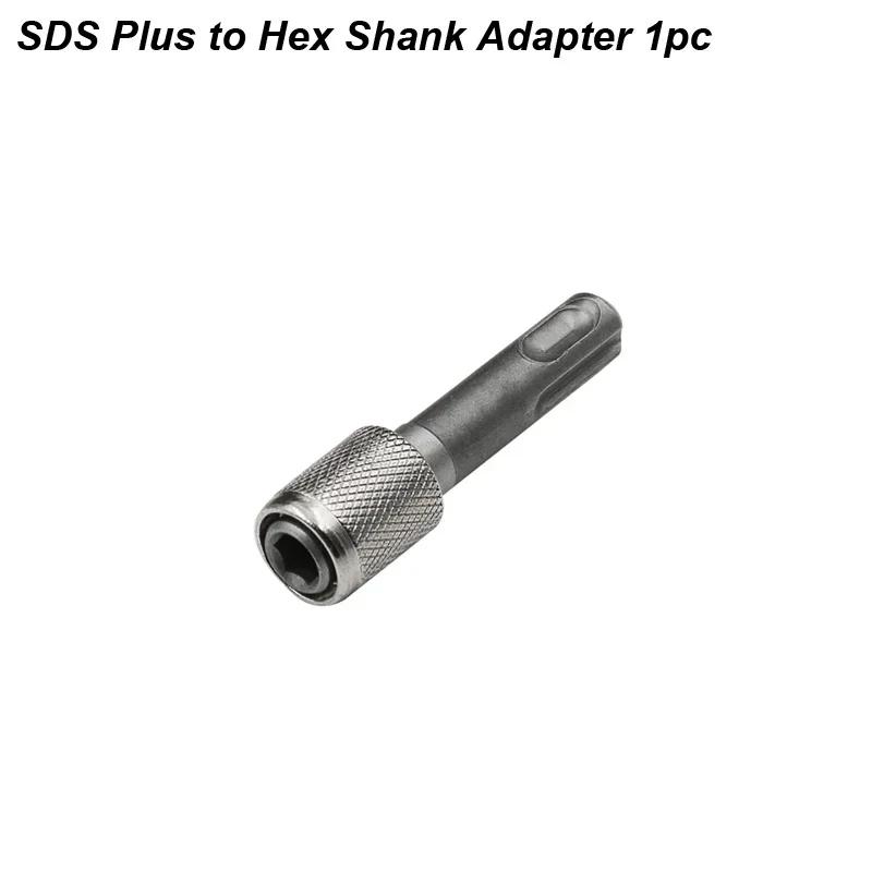 

Impact Grade SDS Plus Hex Shank Adapter 1/4 Inch Electric Hammer Drill Converter Bit Holder for Concrete Drilling Screwdriver
