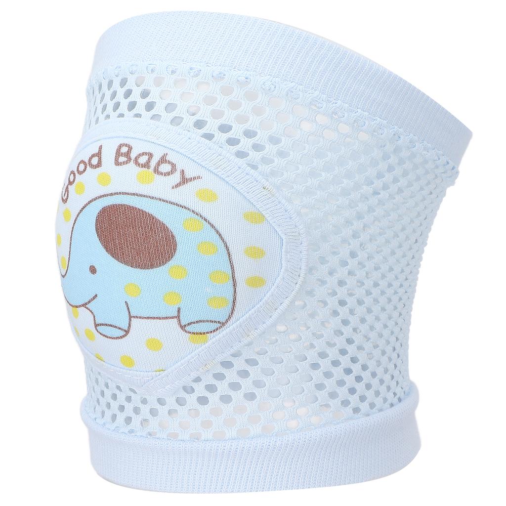 Infant Knee Pads Blue Elephant Pattern Infants Crawling Toddlers Antifall Antiknock Elbow Pads Leggings Knee Pads