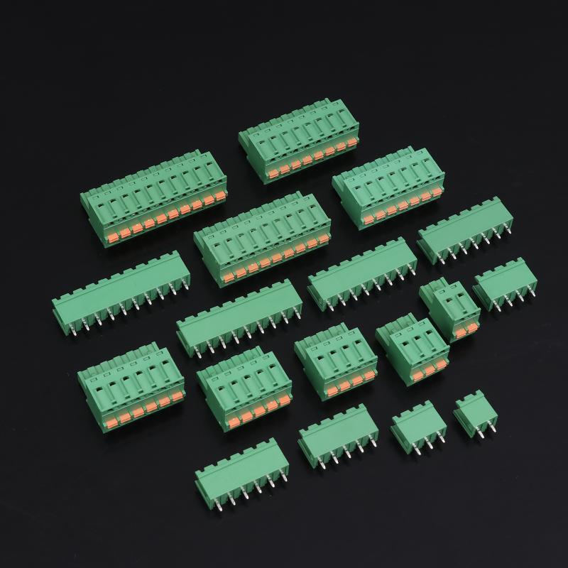 Spring Type Terminal Block 2Edgkd-5.08Mm Plug-In Terminal Block Copper Core Male And Female Terminals