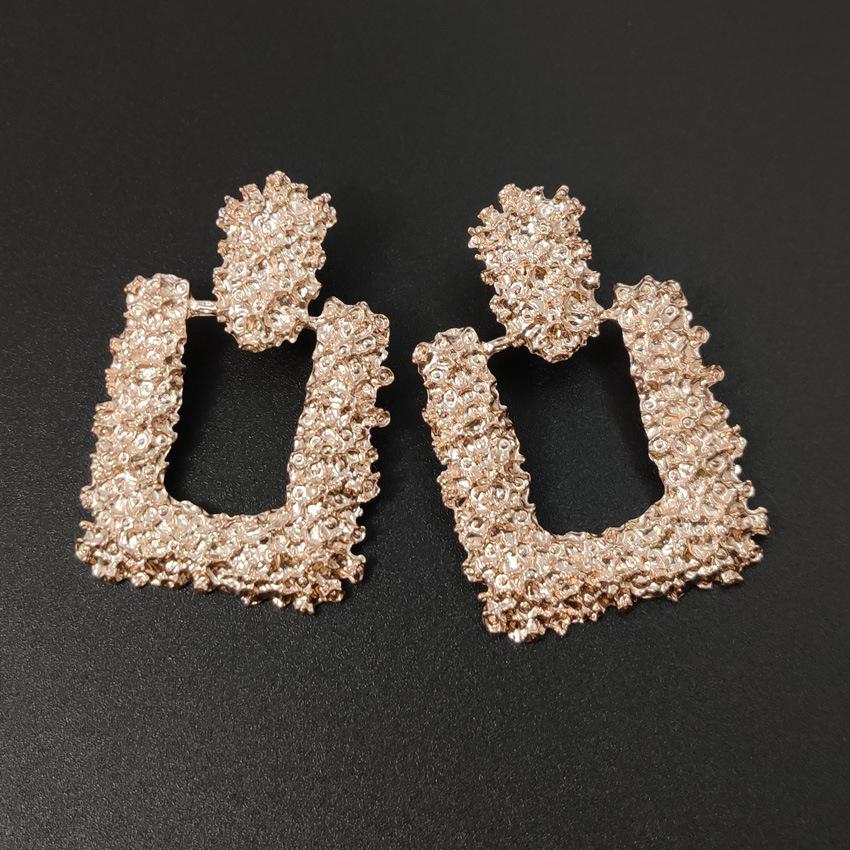 European & American Popular Alloy Geometric Earrings - Mixed Styles, One-Piece Dropshipping