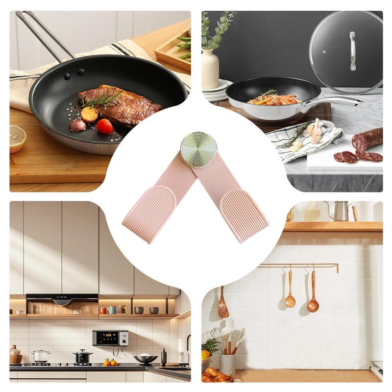 Suction Cup Pot Lid Holder Wall Mounted Rotating Pot Lid Rack Adjustable kitchen Organizer Cream Color Punch-free
