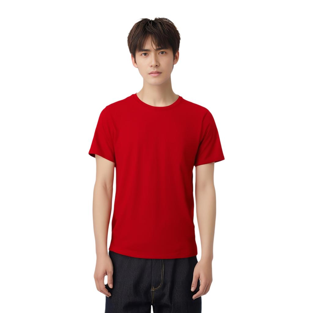 Nike Lässiges einfarbiges atmungsaktives Sport-Kurzarm-T-Shirt Herren Tops Rot 743034-611