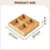 Bamboo Food Serving Tray Nut and Candy Serving Platter Snack Container for Living Room