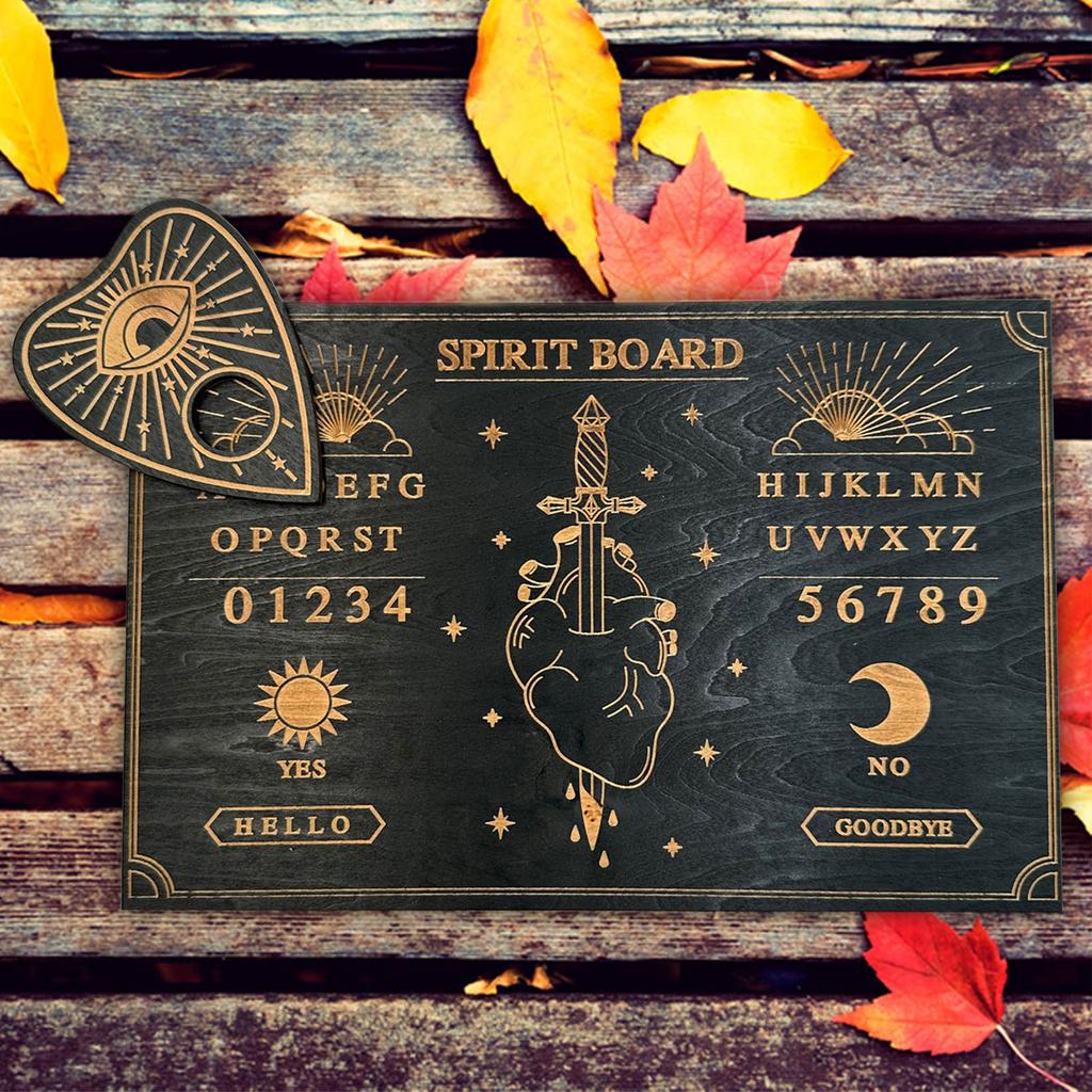 Divination Dowsing Board Metaphysical Message Board Witchcraft Wood Wiccan Decision Making Board Wood Pendulum Board