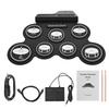 Folding Electric Drum Set Silicone Practice Drums Pad Kit Portable Music Drums
