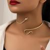 Retro snake open arm ring collar two wear adjustable gothic charm creative classic hot sale