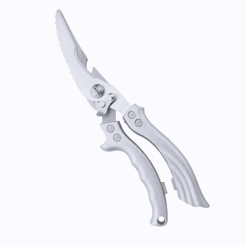 Stainless Steel Multifunctional Kitchen Scissors for Meat, Fish, and Bone Cutting