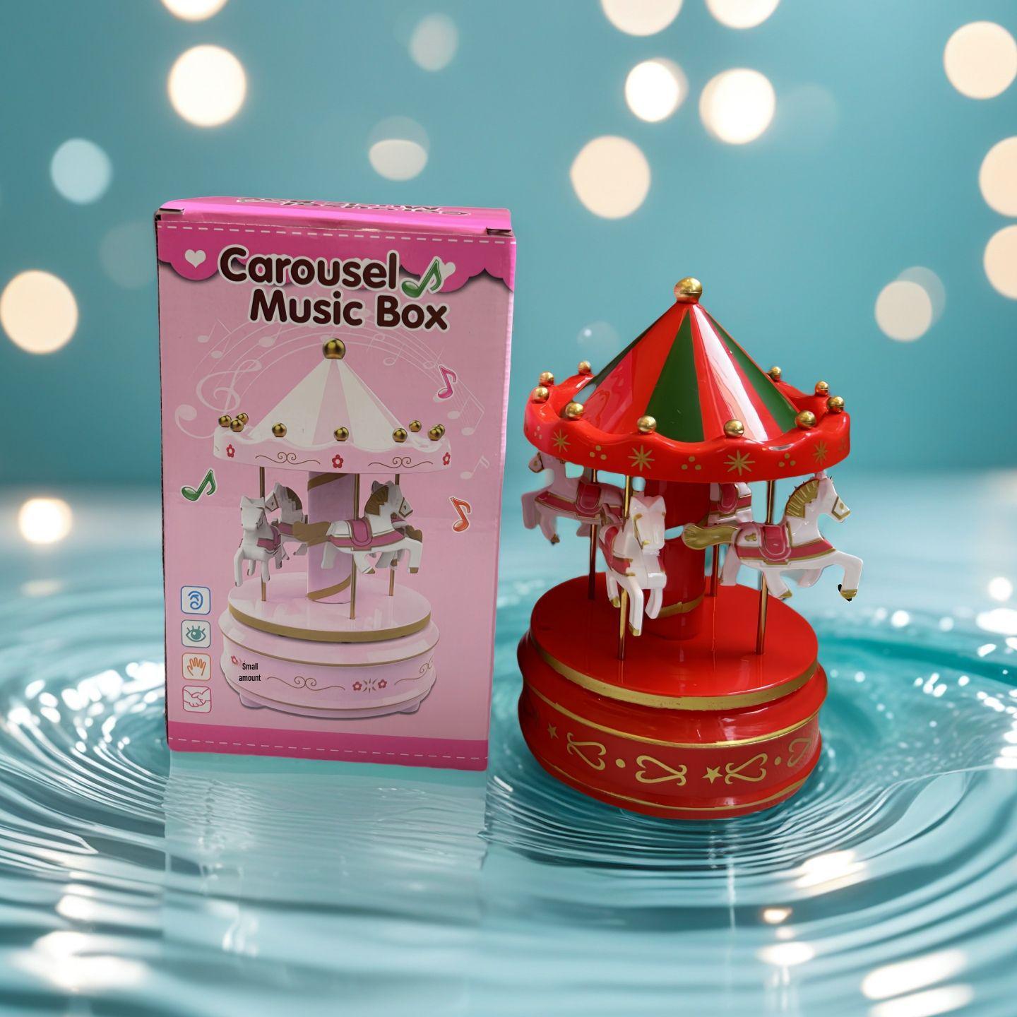 

Рождественская карусель, украшение для торта, музыкальная шкатулка - Идеальный подарок для девочек и креативное украшение для выпечки