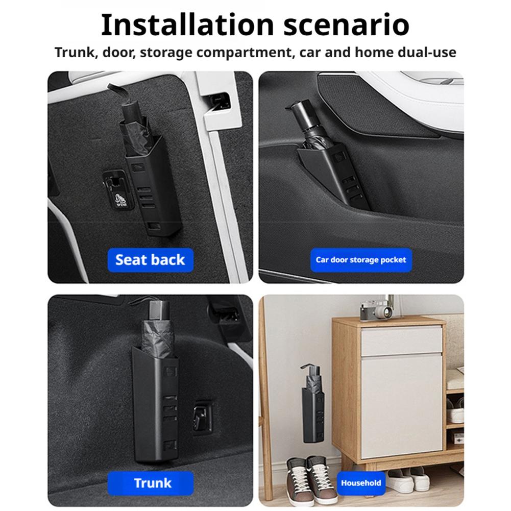 Car Umbrella Storage Organizer Box Universal Trunk Umbrella Holder Bucket Vehicle Interior Accessories for Sedan SUV Hatchback