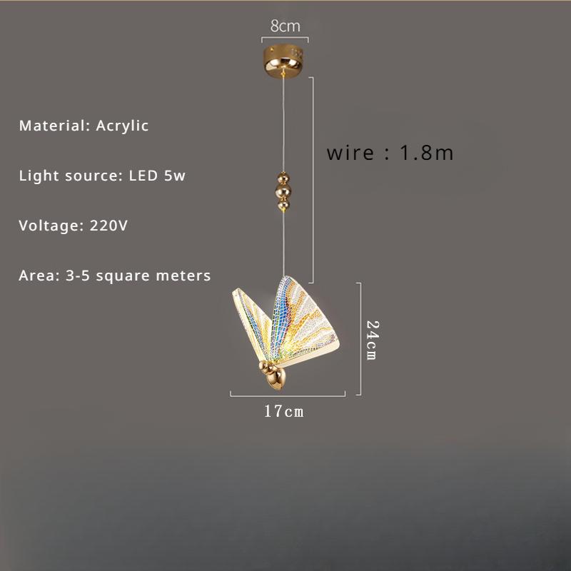 Nordic Creative LED Butterfly Wall Lamp Modern Romantic Living Room Bedroom Bedside Decoration Wall Corridor Lighting Fixtures