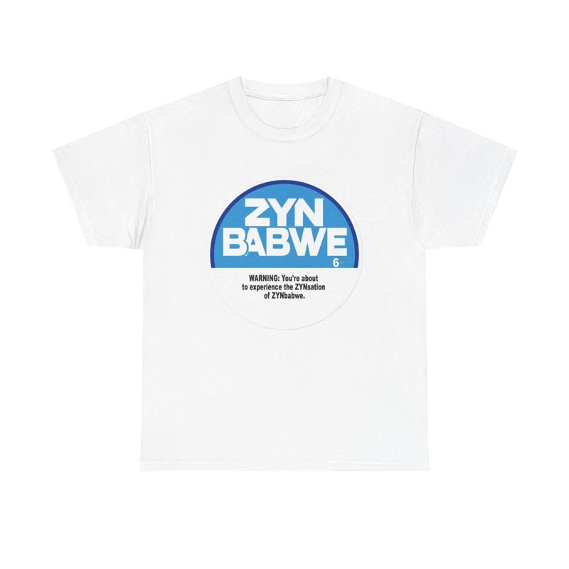 Zyn T Shirt Zynbabwe Tucker Carlson Gillis Funny Heavy Cotton