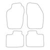 [BLM]FI017 Red - Set of Velour Floor Mats To Fit Fiat Marea 1996-2003 - Red Trim
