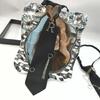 Student Pre Tied Neck Ties Preepy Look Heart Pin Metal Chain Dark Tie Cravat Vintage Neck Wear Accessories