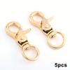 5pcs Snap Hook, Trigger Snap Metal Lobster Claw Clasp Lanyard Clips for Straps Bags Belting DIY Craft