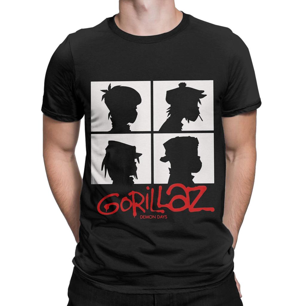 Harajuku T Shirt Summer Gorillazs Punk Rock  Hip Hop T Shirts  Cotton Tee Shirt for Men Classic Plus Size 6XL Short Sleeve Tops