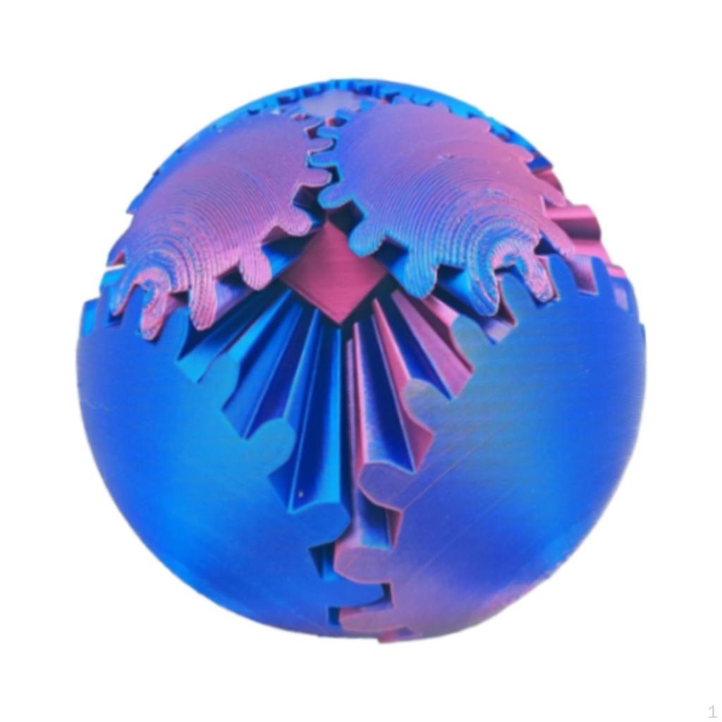 Gear Ball Fidget Funny Whirling for Adults Boys and Girls Kids blue red