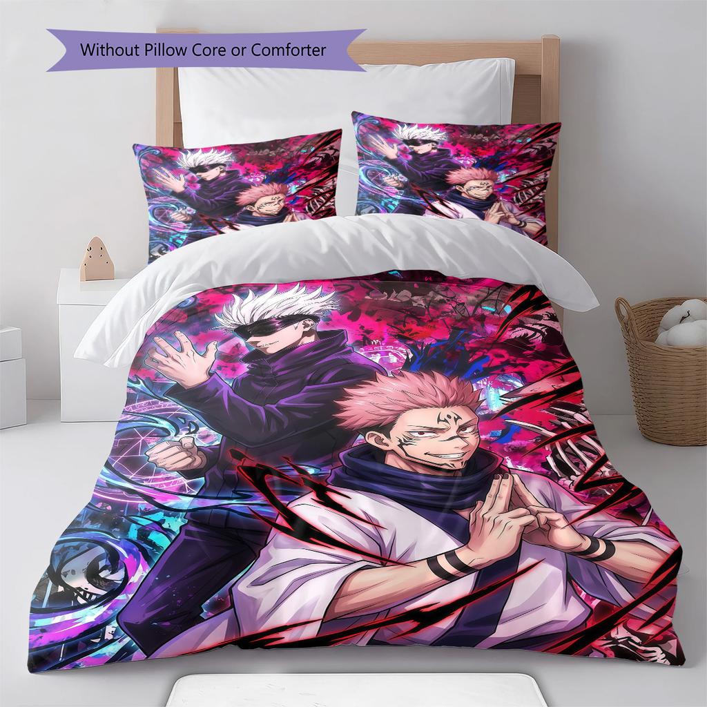 Jujutsu Kaisen Comforter Cover Duvet Cover Bedding Set Soft Quilt Cover Bedroom Home Decor Anime -QJY