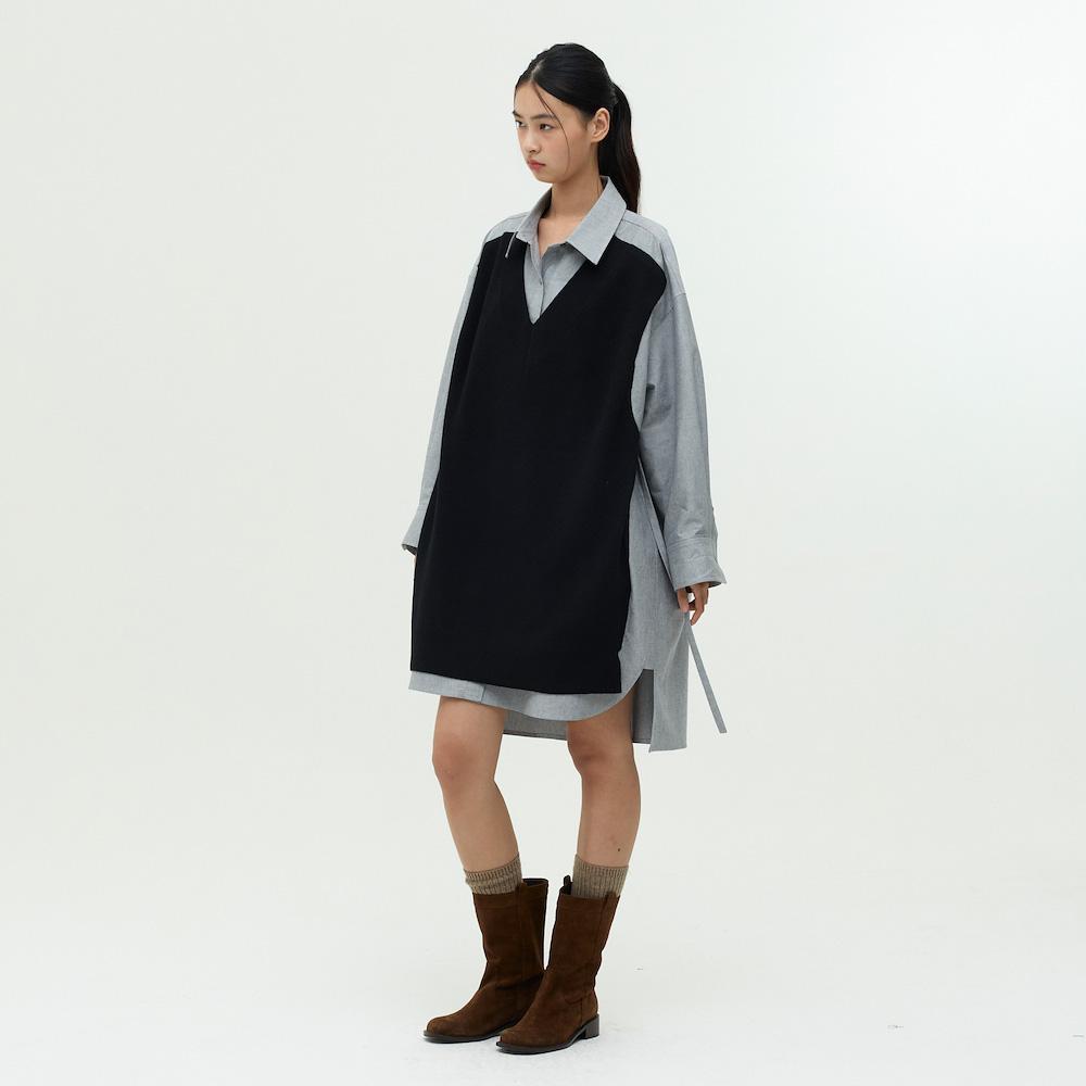 Ibiem Layered Shirt Dress Emp8Wop020