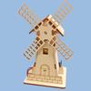 1 Set Technology Production Handmade Material Package Electric Windmill Hut Student Educational Science And Education Toys
