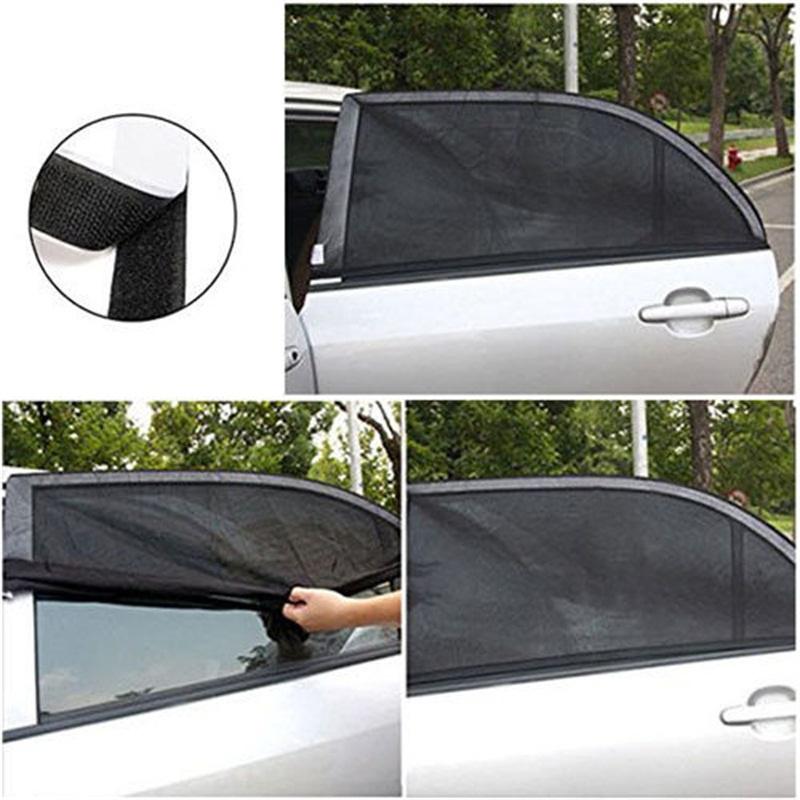 Buy 2Pcs Car Rear Side Window Visor Shade Mesh Cover Shield Sunshade UV ...