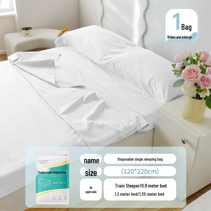 Travelyou Disposable Hotel Sleeping Bag Liner