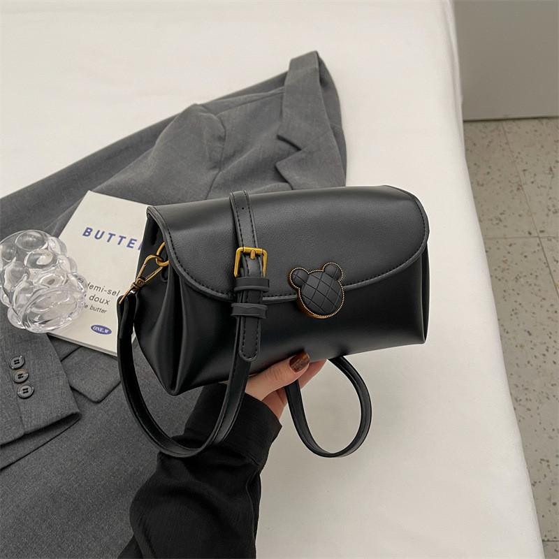 Stylish Korean Version Handbag Women 2023 New Autumn Winter Vintage Casual Small Square Bag High-end Feel Niche Design Single Shoulder Bag