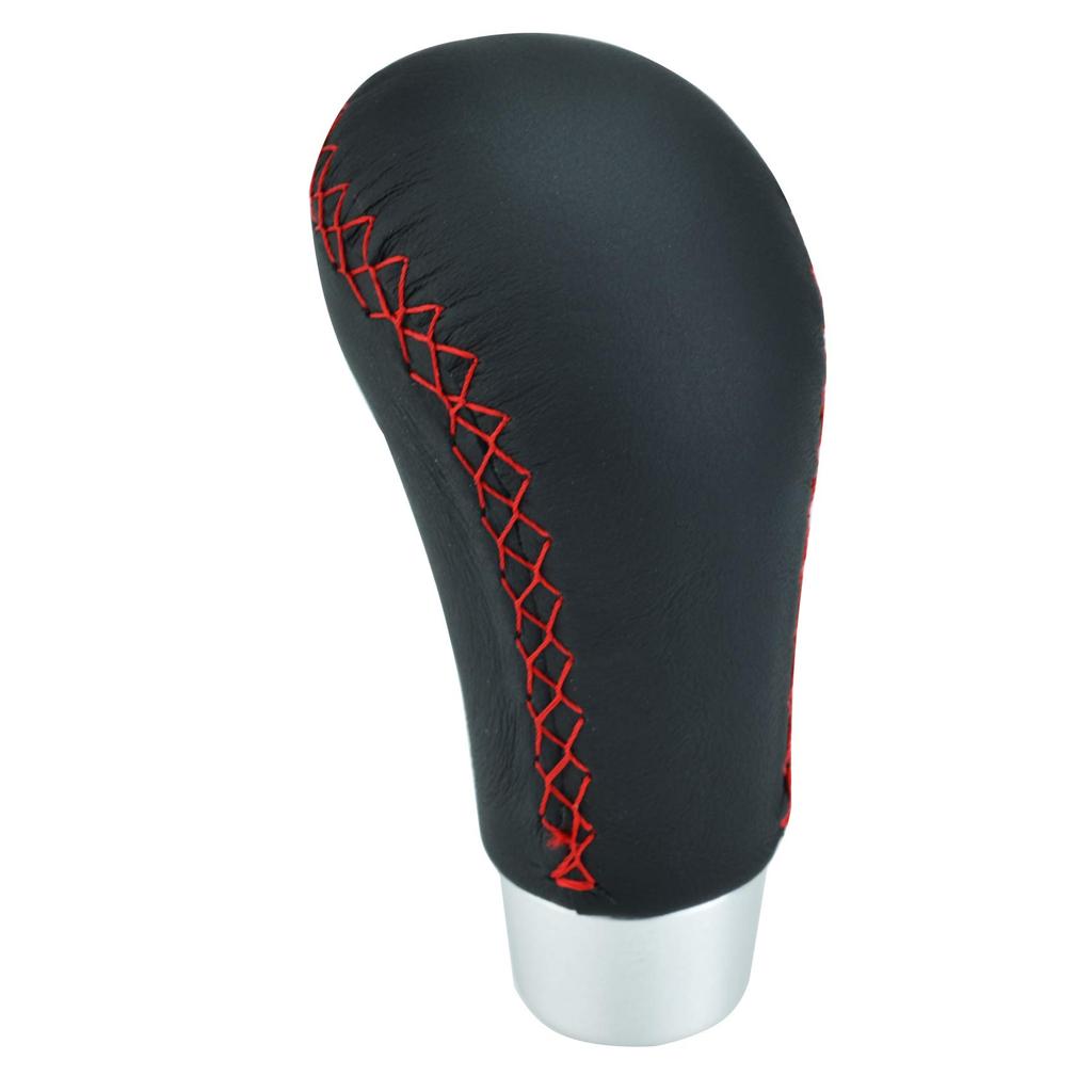 Abfer Car Shift Knob R Shape Gear Shifter Knob Auto Manual Car Universal Car Accessories Interior (Black and Red)