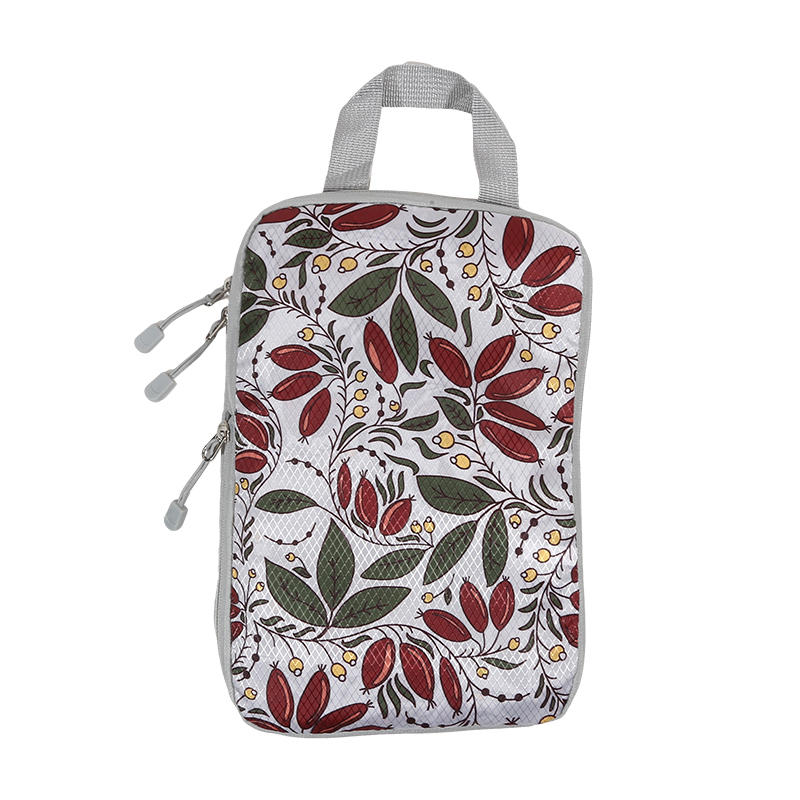 4Pcs/set Creative Printed Compression Packing Cubes Organizer Set Lightweight Travel Suitcase Clothes Storage Bags