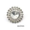 NEW Flower Crystal 10 pieces 20mm/25mm Alloy Rhinestones Diamond Buttons Diy Decoration Shank Handmade Sewing Garment Accessory
