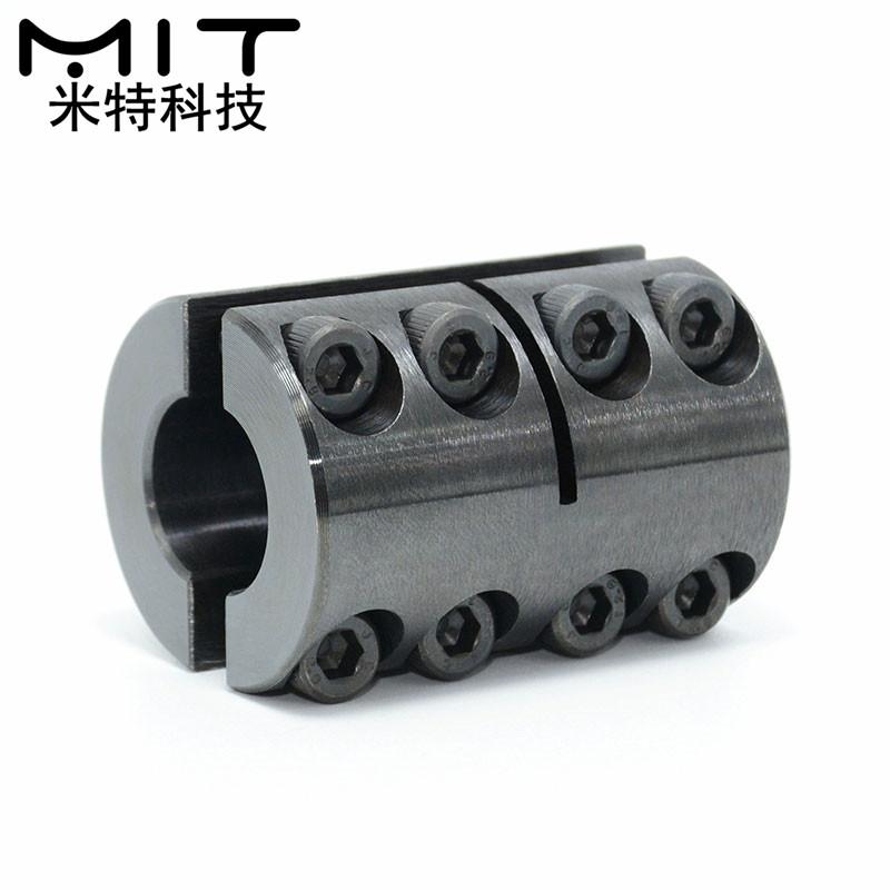 MIT Steel Couplings,Separate Type Bolt Fixed Coupler,High Torque Connector,Extended Clutch, Servo Clamp Shaft Joint Dia6/8/10/12