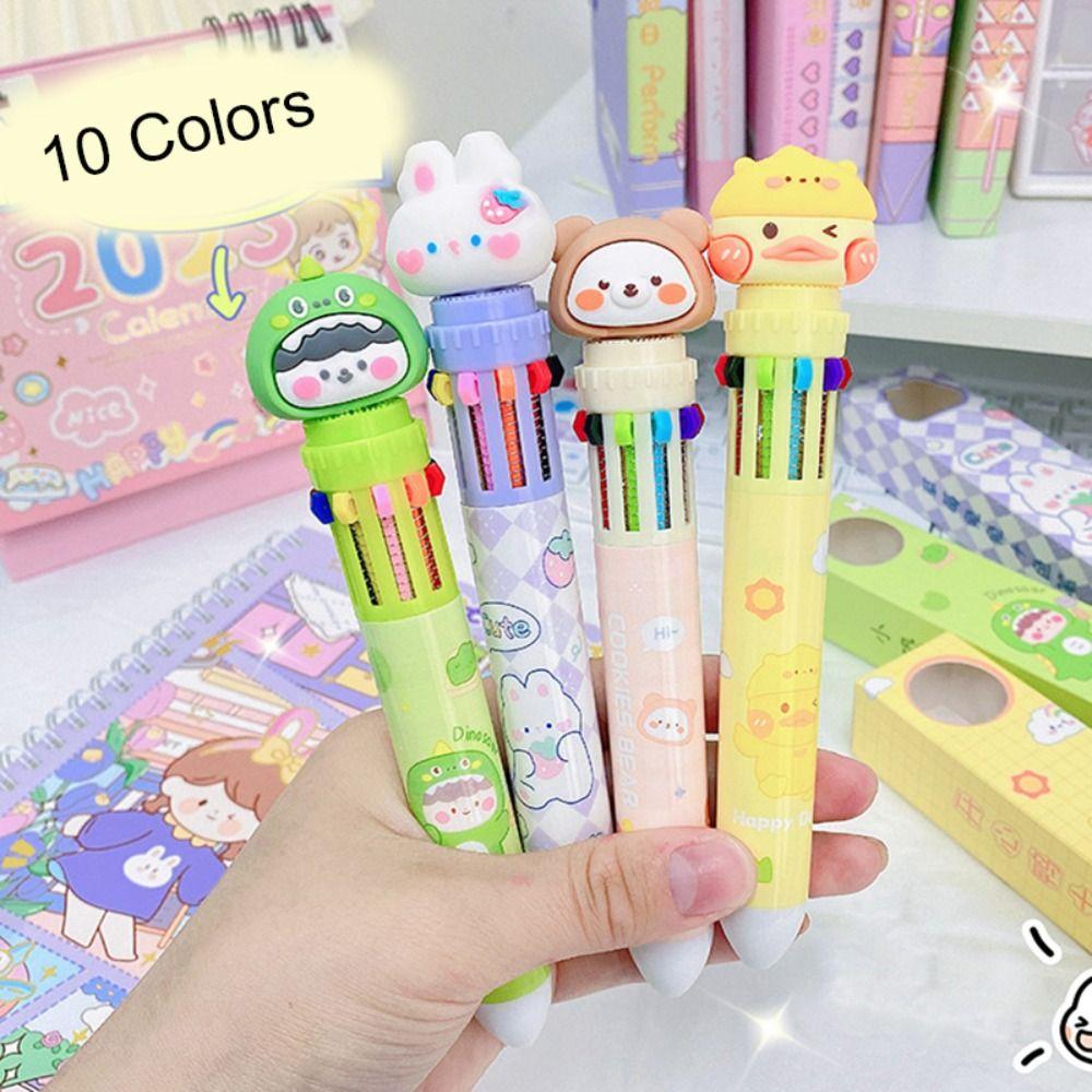 

Learning Office Supplies Students Gift Press Type Gel Pens Neutral Pen Ballpoint Pen Animal Shaped