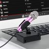 Mini Portable 3.5mm Stereo Studio Mic KTV Karaoke Mini Microphone for Smart Phone Laptop PC Desktop Handheld Audio Microphone