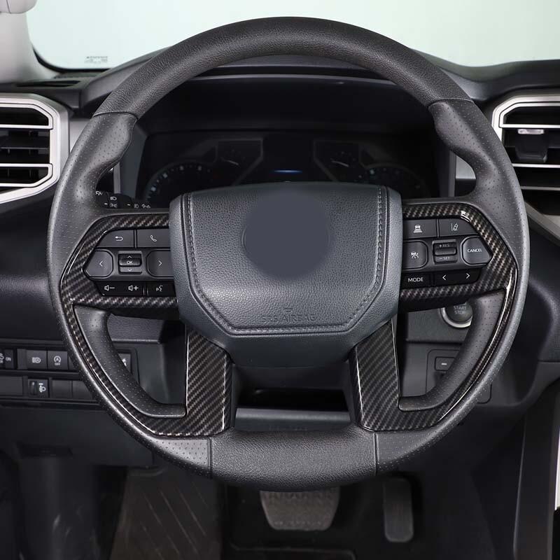 Car Steering Wheel Trim Button Decoration Frame ABS Cover Sticker Interior Accessories ForToyota Tacoma 2024 2025 /4Runner 2025